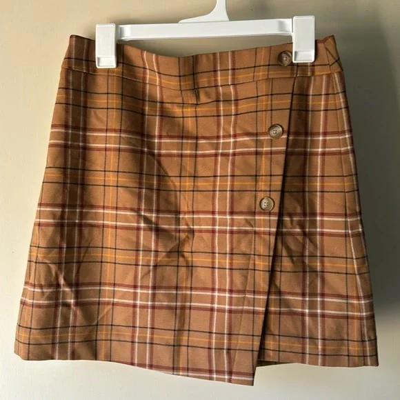 LOFT 6P plaid women’s skirt - Picture 1 of 4